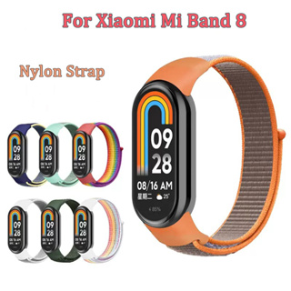 สายนาฬิกาข้อมือไนล่อน ระบายอากาศ แบบเปลี่ยน สําหรับ Xiaomi Mi Band 8 Smarwatch Xiomi Mi Band 8