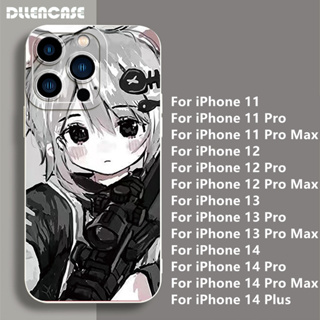 Dllencase เคสโทรศัพท์ ซิลิโคนนิ่ม กันกระแทก สําหรับ iPhone 14 13 Pro Max 11 12 13 Pro Pro Max C268