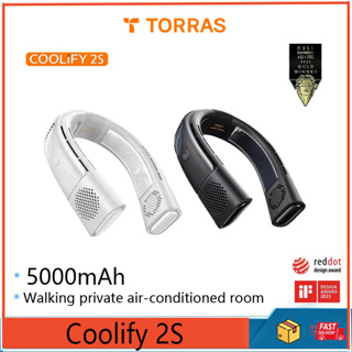 Torras Coolify 2s พัดลมระบายความร้อน แบบคล้องคอ ไร้ใบพัด 5000mAh พกพาง่าย ชาร์จ USB