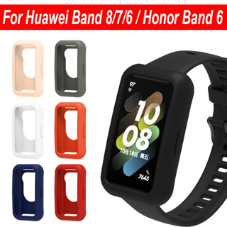 ภาพขนาดย่อของสินค้าเคสซิลิโคน อุปกรณ์เสริม สําหรับ Huawei Band 6 7 8 / Honor Band 6