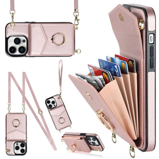 Samsung Galaxy A54 A14 A82 A22 A13 A12 A42 A32 A33 Leather patterned organ crossbody hanging rope card slot bracket phone case