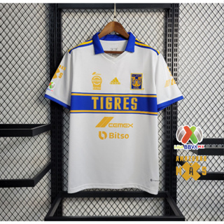 เสื้อกีฬาแขนสั้น ลายทีมชาติฟุตบอล Tigeres UANL 3rd เวอร์ชั่น 22 23 ไซซ์ S - 4XL