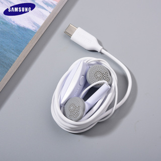 ชุดหูฟังอินเอียร์ USB Type C พร้อมไมโครโฟน สําหรับ Samsung Galaxy S23 S22 S21 Plus Note 20 10 Ultra A9S A8S A93 A73