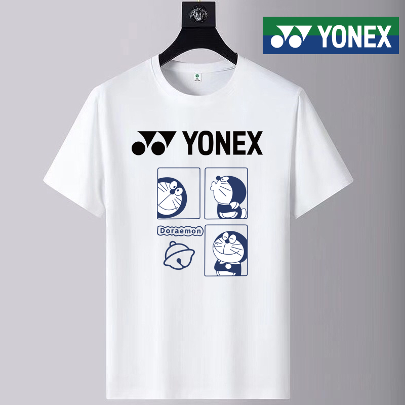yonex-เสื้อยืดกีฬาแบดมินตัน-แขนสั้น-แห้งเร็ว-ลาย-doraemon-แฟชั่นฤดูใบไม้ผลิ-ฤดูร้อน-สําหรับผู้ชาย-และผู้หญิง-2023