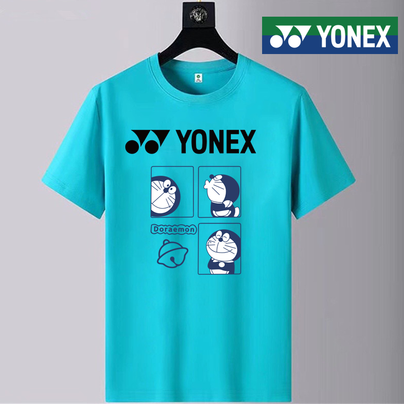 yonex-เสื้อยืดกีฬาแบดมินตัน-แขนสั้น-แห้งเร็ว-ลาย-doraemon-แฟชั่นฤดูใบไม้ผลิ-ฤดูร้อน-สําหรับผู้ชาย-และผู้หญิง-2023