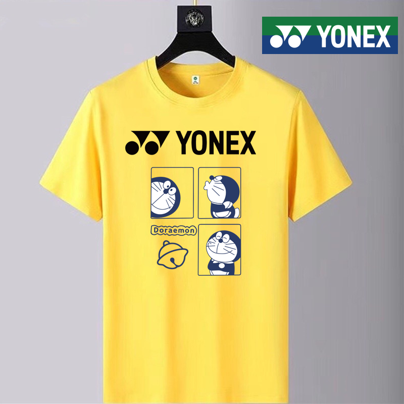 yonex-เสื้อยืดกีฬาแบดมินตัน-แขนสั้น-แห้งเร็ว-ลาย-doraemon-แฟชั่นฤดูใบไม้ผลิ-ฤดูร้อน-สําหรับผู้ชาย-และผู้หญิง-2023