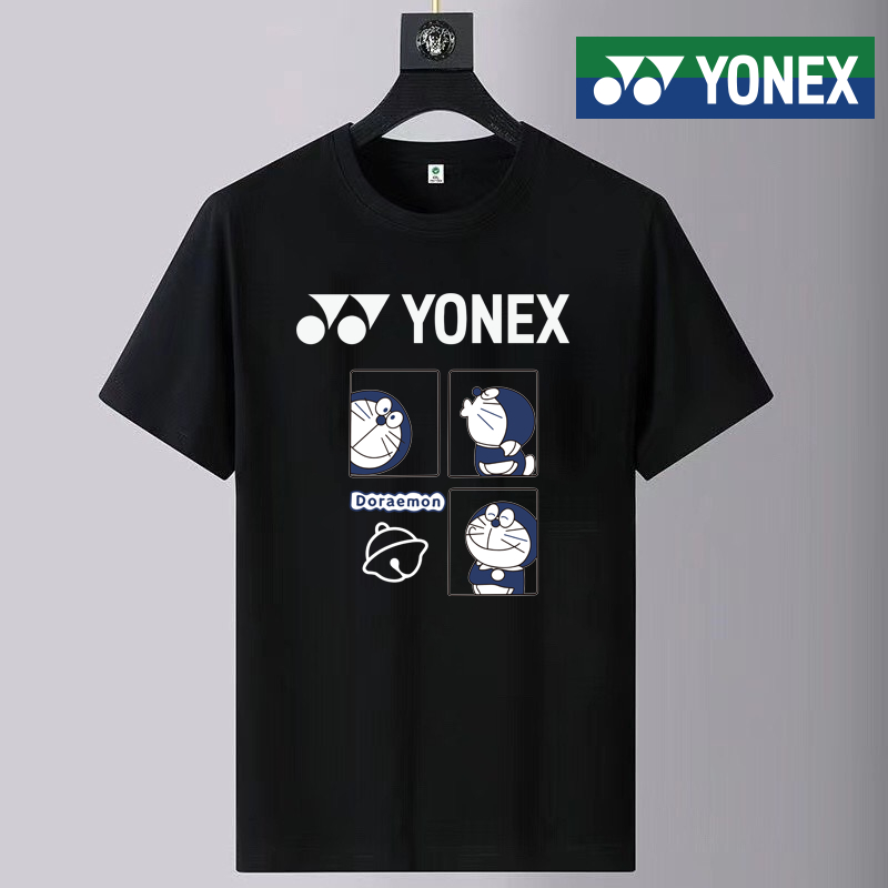 yonex-เสื้อยืดกีฬาแบดมินตัน-แขนสั้น-แห้งเร็ว-ลาย-doraemon-แฟชั่นฤดูใบไม้ผลิ-ฤดูร้อน-สําหรับผู้ชาย-และผู้หญิง-2023