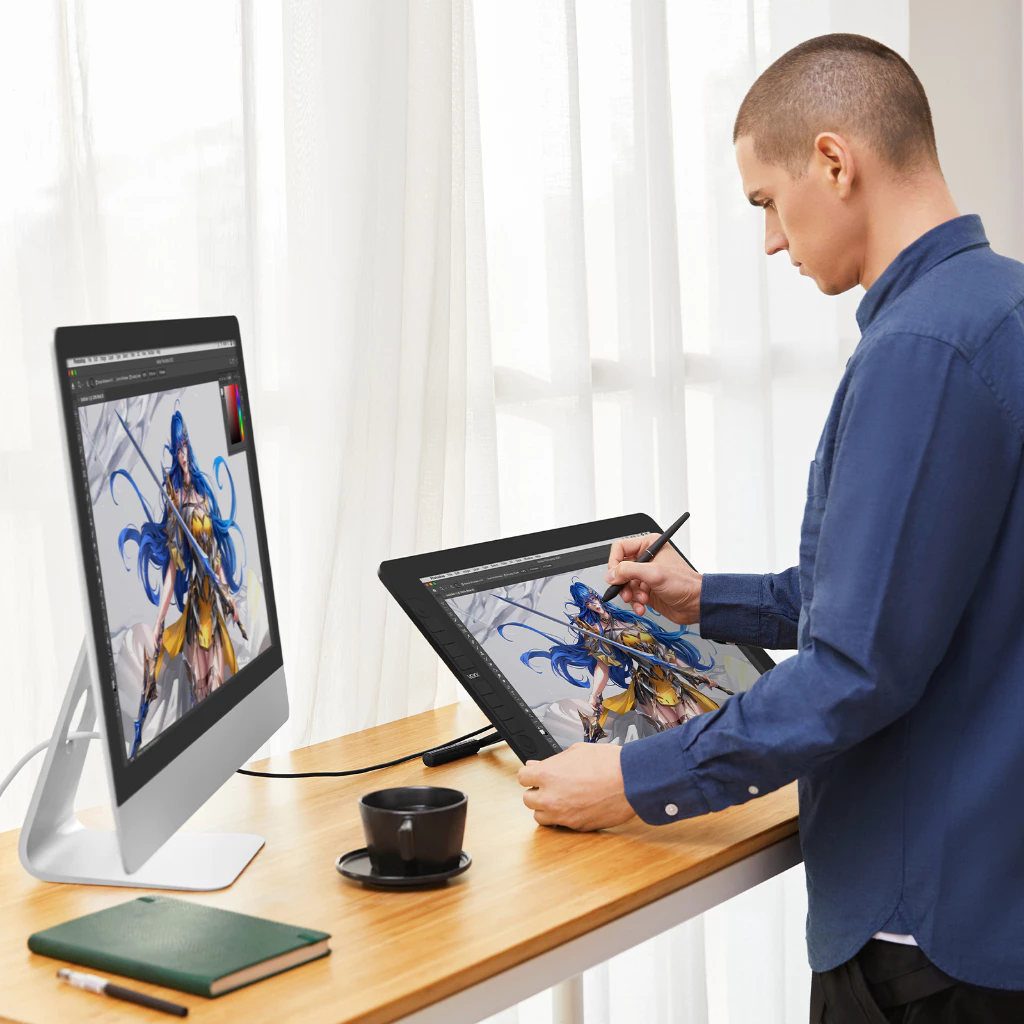 VEIKK Studio VK2200 Pro ปากกามอนิเตอร์กราฟฟิค Ips 8192 21.5 นิ้ว ปรับได้ สําหรับวาดภาพ แท็บเล็ต
