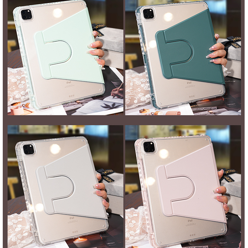 เคสอะคริลิคแข็ง-หมุนได้-360-องศา-พร้อมช่องใส่ปากกา-สําหรับ-ipad-air-4-5-10-9-ipad-9th-gen-case-10th-gen-ipad-pro-12-9-8th-7th-10-2-pro10-5-6th-9-7-ipad-air-321-pro-11