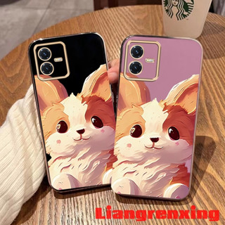 เคสซิลิโคนนิ่ม ลายการ์ตูนสัตว์ สุนัข DDHHG01 สําหรับ VIVO Y35 5G 2022