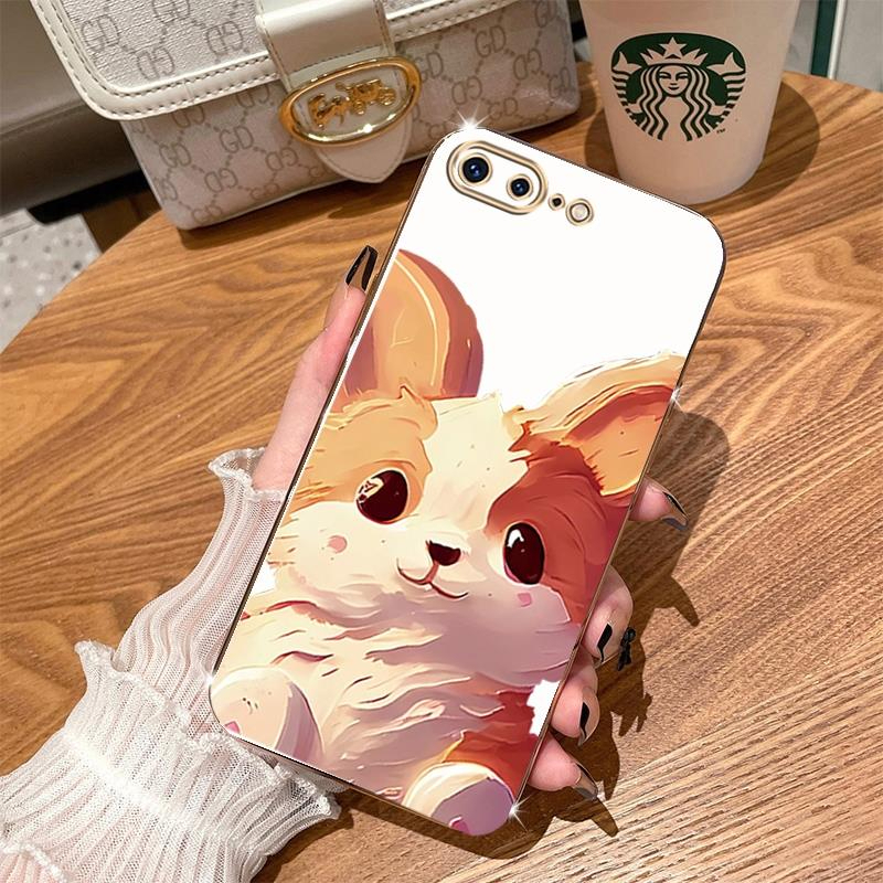 เคสโทรศัพท์มือถือ-ซิลิโคนนิ่ม-กันกระแทก-ลายการ์ตูนสัตว์-สุนัข-ddhhg01-สําหรับ-iphone-7-plus-8-plus-se-2-2020-ipnone-se3-2022