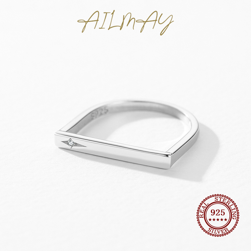 ailmay-แหวนเงินแท้-925-100-เครื่องประดับแฟชั่น-สําหรับผู้หญิง-งานปาร์ตี้