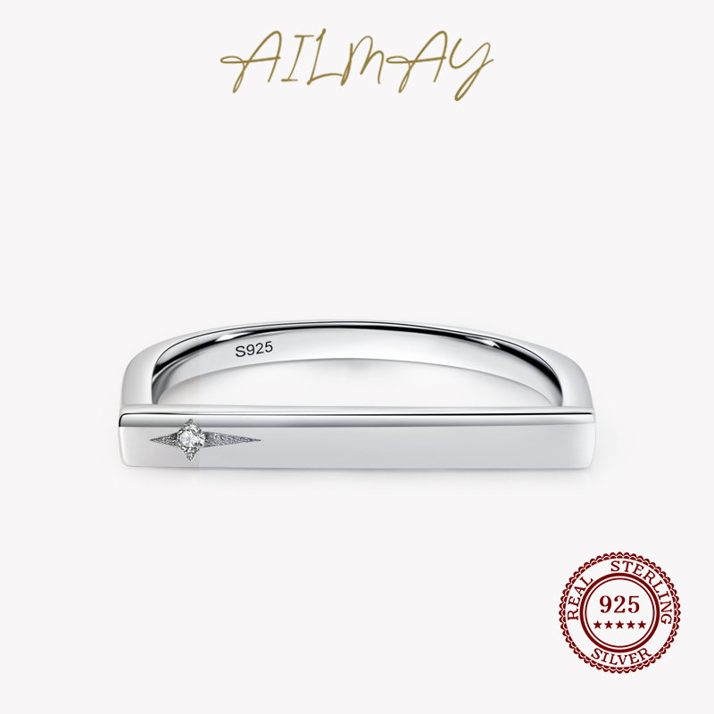 ailmay-แหวนเงินแท้-925-100-เครื่องประดับแฟชั่น-สําหรับผู้หญิง-งานปาร์ตี้