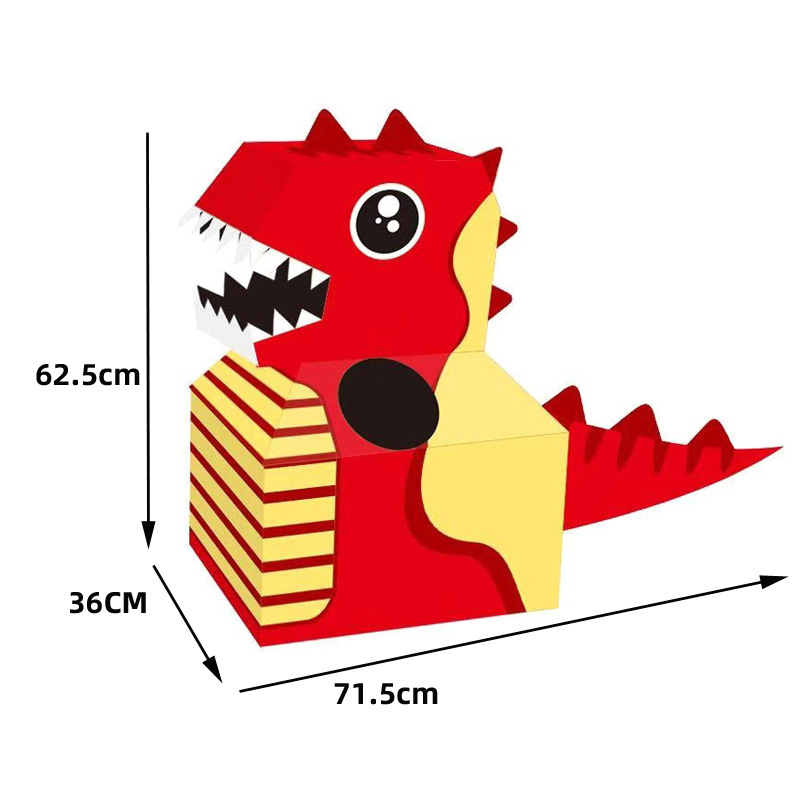 โมเดลกระดาษ-รูปไดโนเสาร์-diy-เหมาะกับของขวัญ-ของเล่นสําหรับเด็ก-ของเด็กเล่น