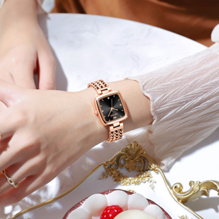 ภาพขนาดย่อของภาพหน้าปกสินค้าOLEVS นาฬิกาข้อมือผู้หญิงกันน้ำได้ 100% สายสแตนเลส นาฬิกาสแควร์ แฟชั่น ขาว โกลเด้น สีเขียว สีดำ 9951 จากร้าน olevs_official.th บน Shopee ภาพที่ 7