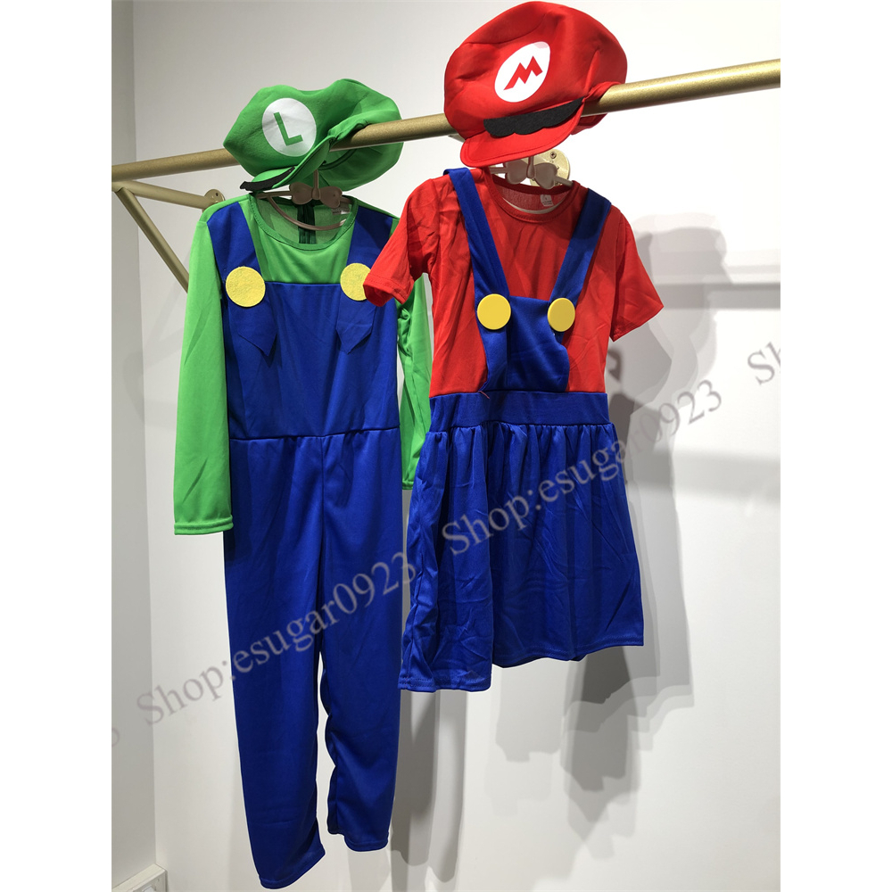 ชุดเครื่องแต่งกายคอสเพลย์-super-mario-luigi-bros-เหมาะกับเทศกาลฮาโลวีน-สําหรับผู้ใหญ่-และเด็ก