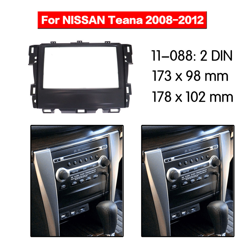 กรอบแผงวิทยุรถยนต์-2-din-สําหรับ-nissan-teana-2008-2009-2010-2011-2012