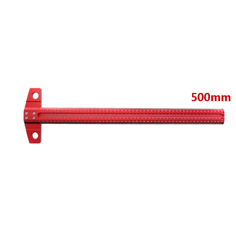 Woodworking Scribe 300-600mm T-type Ruler Scribing ruler Aluminum alloy ...