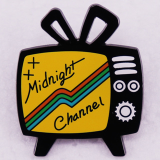 เข็มกลัดเคลือบ ลายอนิเมะ Megami Tensei midnight channel Mayonaka TV World badge persona game enamel pin สําหรับแฟนอาร์ต