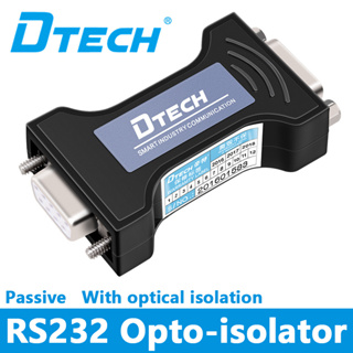 Dtech Port Powered RS232 to RS232 Serial Port Isolator Optic อะแดปเตอร์ไฟฟ้า เพื่อปกป้องคุณ PC และอุปกรณ์ RS-232