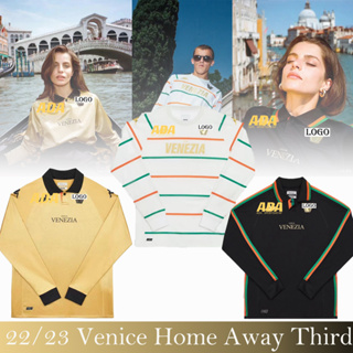 เสื้อกีฬาแขนยาว ลายทีมชาติฟุตบอล Venice 22 23 ชุดเหย้า คุณภาพสูง สําหรับผู้ชาย ไซซ์ S - 2XL