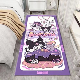 Sanrio ผ้าห่มข้างเตียง Kuromi My Melody Girl พรมหัวใจ พรมปูพื้น สาว ห้องนอน พรมปูพื้น ตกแต่งห้อง ของขวัญ