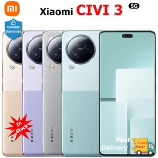 ใหม่ ของแท้ สมาร์ทโฟน Xiaomi Civi 3 5G MIUI14 6.55 นิ้ว 120Hz Dimensity 8200 Ultra Octa Core 50MP 4500mAh 67W NFC