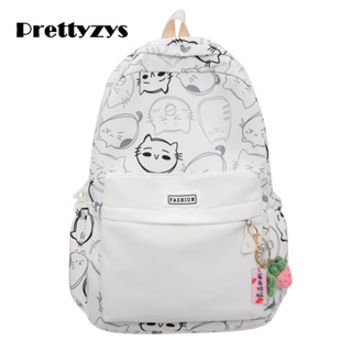 Backpack Prettyzys 2023 Korean Student Bag Large capacity School 14 inch For Teenage Girl