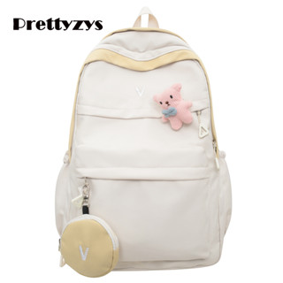 Backpack Prettyzys 2023 Korean Student Bag Large capacity School 14 inch For Teenage Girl