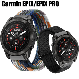 สําหรับ Garmin EPIX Pro 51 มม. 47 มม. 42 มม. สายไนล่อน ยืดหยุ่น นุ่ม สายสมาร์ทวอทช์