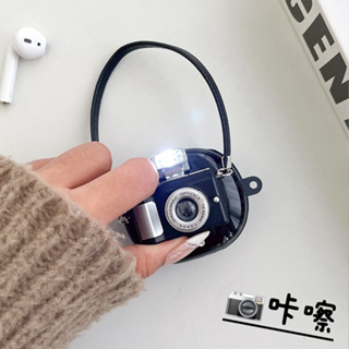 เคสป้องกันหูฟัง แบบนิ่ม ลายกล้อง 3D พร้อมสายคล้อง สําหรับ Redmi Buds 4 Lite 4 Lite