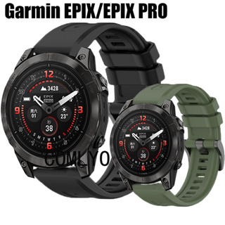 สําหรับ Garmin EPIX PRO 51 มม. 47 มม. สายซิลิโคน ปลดเร็ว Easyfit Smart Watch ผู้หญิง ผู้ชาย สาย