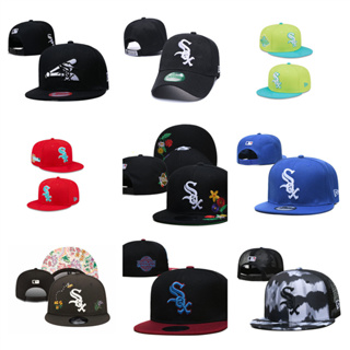 MLB Chicago White Sox หมวกปีกปีกแบนแบบปรับได้หมวกกีฬากลางแจ้ง