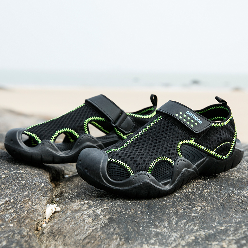 รองเท้าแตะ-รองเท้าชายหาด-กันลื่น-น้ําหนักเบา-ระบายอากาศได้ดี-แบบแห้งเร็ว