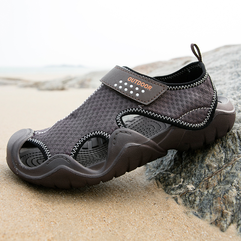 รองเท้าแตะ-รองเท้าชายหาด-กันลื่น-น้ําหนักเบา-ระบายอากาศได้ดี-แบบแห้งเร็ว
