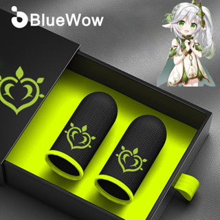 Bluewow【หัวใจหญ้า】ถุงมือเล่นเกม แบบสัมผัสนิ้วหัวแม่มือ (2 ชิ้น) ป้องกันเหงื่อ PUBG COD Call of duty Mobile legends state of survival