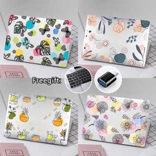 เคสคีย์บอร์ด ลายดอกไม้ พร้อมตัวแปลง ขนาดเล็ก สําหรับ Macbook Air Pro13 14 16 นิ้ว A2338 A2681 A2779 A2780 M1 Pro13 A2289 A2251 Air13 12 11 นิ้ว A1932 A1534