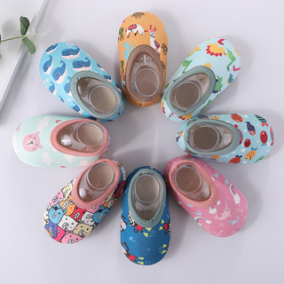 Cartoon Baby Shoes Soft Sole Elastic Light Fabric Flats for Infant Boys Non-slip Sole Toddler Girls walking Shoes