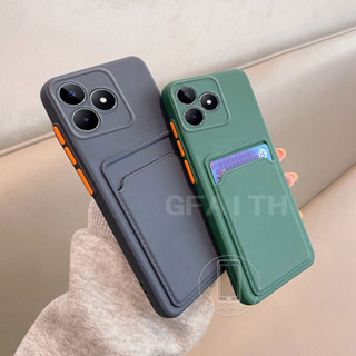 New 2023 เคส Realme C53 C55 C33 C35 10 Pro 5G Realme10 Pro+ TPU Silicone Simple with Card Bag Cover RealmeC53 RealmeC55 เคสโทรศัพท์ Skin Feel Soft Case