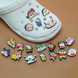 เข็มกลัด ลายการ์ตูนแอนิเมชั่น สีสันสดใส สําหรับตกแต่งรองเท้า Crocs Jibbitz DIY