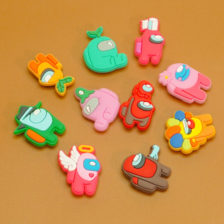 เข็มกลัด รูปรองเท้า Crocs Jibbitz Pins สีสันสดใส สไตล์สร้างสรรค์ DIY