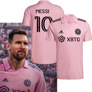 เสื้อกีฬาแขนสั้น ลายทีมชาติไมอามี่ No. 2023 MLS เสื้อกีฬาฟุตบอล Messi 10 ชิ้น