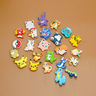 เข็มกลัด รูป PokeMon สีสันสดใส สําหรับตกแต่งรองเท้า Crocs Jibbitz DIY