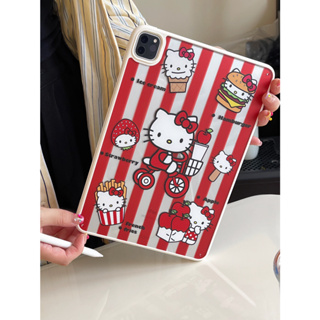 เคสอะคริลิค ลายการ์ตูนแมว KT สําหรับ iPad Pro 11 2020 iPad Air 4 Air 5 2022 iPad Mini 6 2021 9th 8th 10.2 นิ้ว 2021