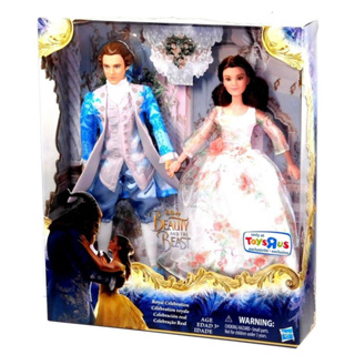 Disney Beauty and the Beast Royal Celebration Princess Doll Belle and Prince Disney Beauty and the Beast ตุ๊กตาเจ้าหญิงเฉลิมฉลองราชวงศ์เบลล์ และเจ้าชาย