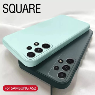 สําหรับ Galaxy A54 A34 A24 A14⭐เคสโทรศัพท์ซิลิโคน⭐Samsung เคสโทรศัพท์ TPU กันกระแทก Square Silicone