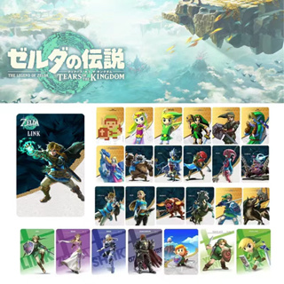 38 ชิ้น Zelda Amiibo :Tears of The Kingdo Zelda Ghost God Sword Equipment Crossover Card Switch NFC Game Chip Amiibo Card ชิปการ์ดเกม
