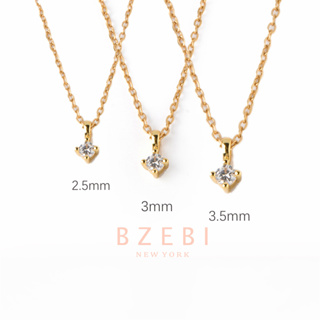 Bzebi สร้อยสแตนเลส คอทอง ทองปลอม necklace ไม่ลอกไม่ดํา สไตล์เกาหลี เครื่องประดับแฟชั่น พรีเมี่ยม ไม่จางหาย ใส่อาบน้ําได้ 1256n