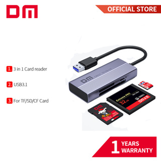 Dm CR027 3 in 1 เครื่องอ่านการ์ด SD/TF/CF Muldti พร้อมพอร์ต USB