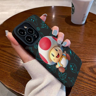 เคสโทรศัพท์มือถือหนัง ลาย Super Mario Bros น่ารัก สําหรับ iphone 14 Pro Max i14 plus 13 Pro Max i13 13pro 11 Pro Max i11 X XR Xs Max 7 plus 8 plus 12Pro 12 Pro Max